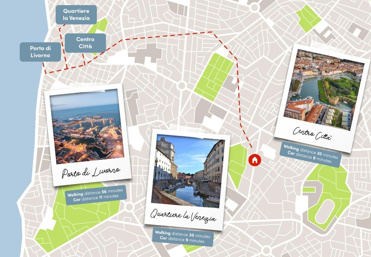 Free Parking Appartamento 5 Stelle Elegante Con Suite Livorno Ngoại thất bức ảnh